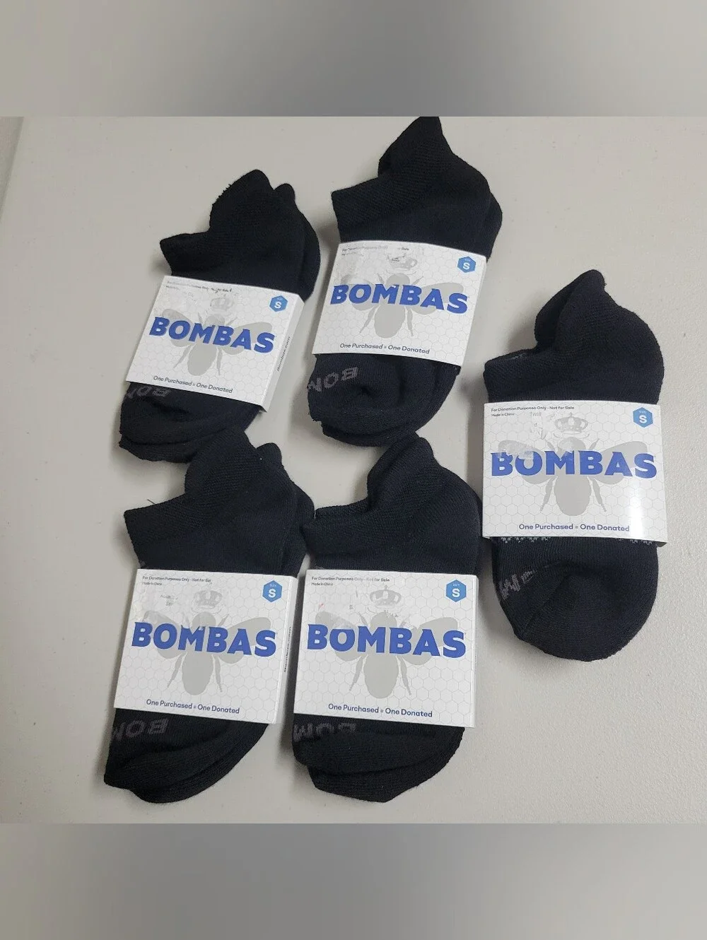 Bombas NWT 5 Pairs Ankke Size Small.